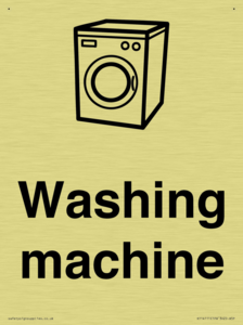 Dementia washing machine sign